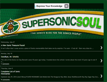 Tablet Screenshot of blog.supersonicsoul.com